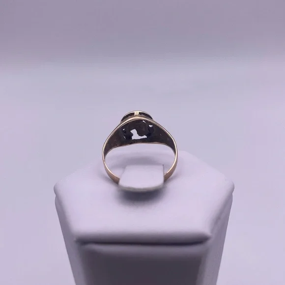 10k yellow gold Horseshoe ring - Picture 6 of 11